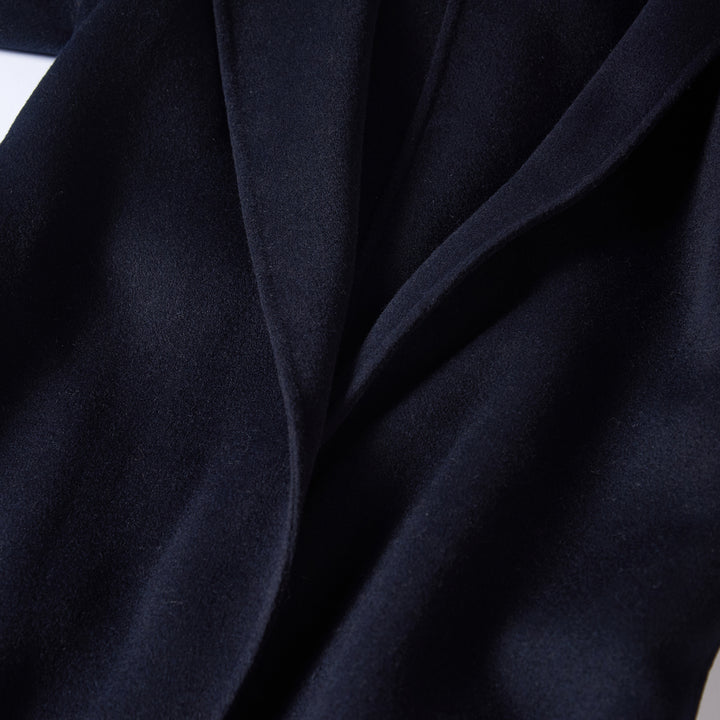 10% Cashmere Belted Long Coat – Elegant Wrap Winter Coat SCT604
