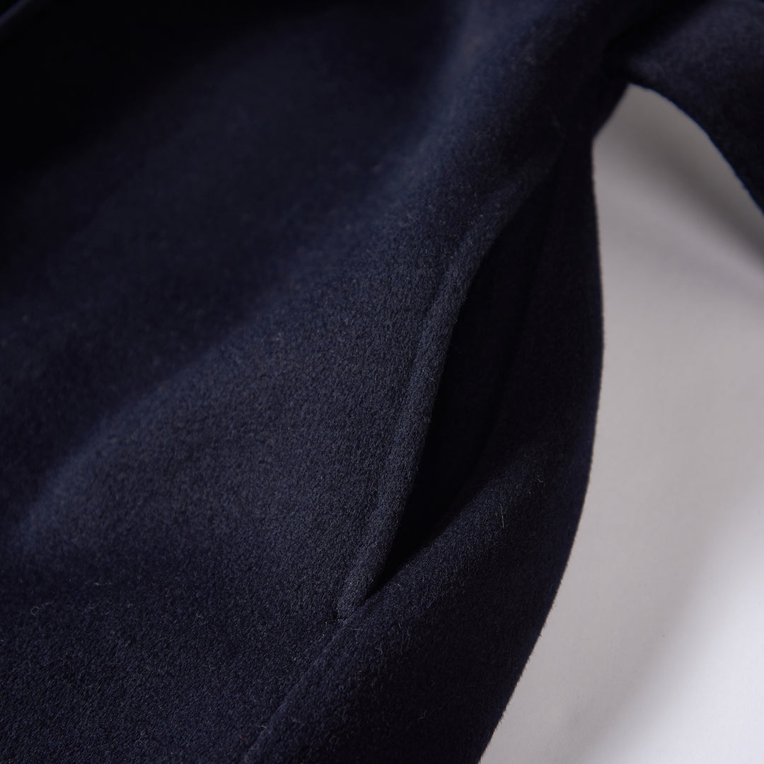 10% Cashmere Belted Long Coat – Elegant Wrap Winter Coat SCT604