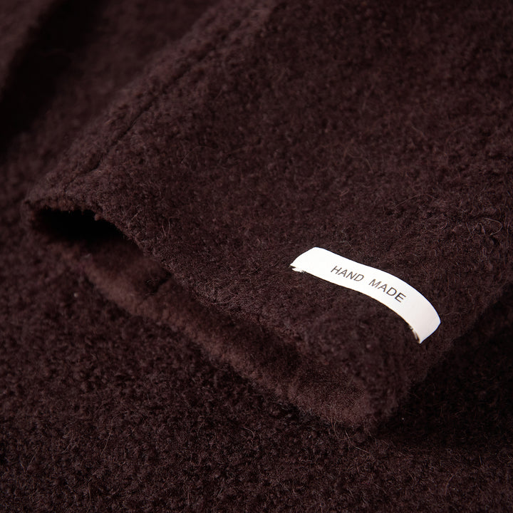 10% Cashmere Wool Textured Long Coat – Minimalist Elegant Winter Coat SCT602