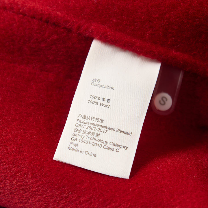 Women’s 100% Wool Short Coat – Minimalist Cropped Jacket Warm Elegant Outerwear SCT008