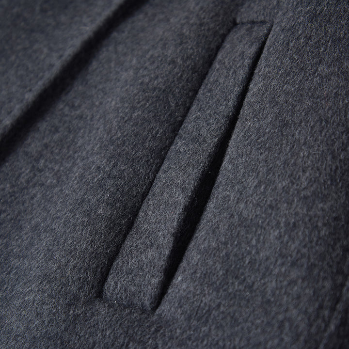 Sumirel Premium Cashmere Wool Funnel Neck Peacoat for Women SCT609