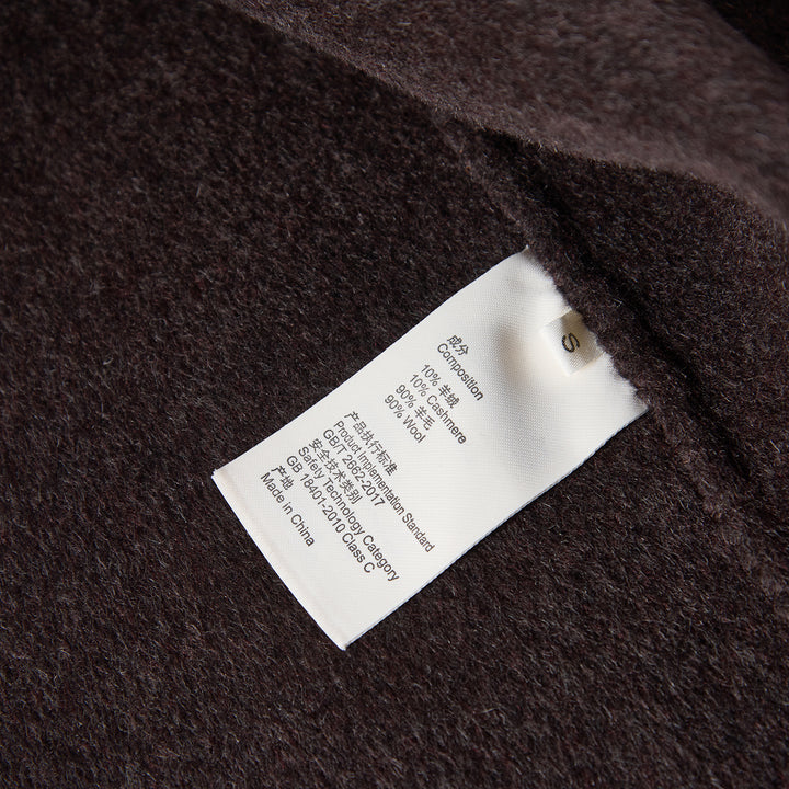 Sumirel Luxury Double-Breasted Cashmere Wool Long Coat SCT607