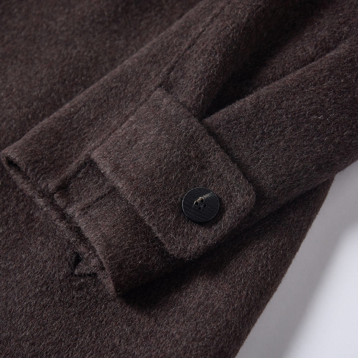 Sumirel Luxury Double-Breasted Cashmere Wool Long Coat SCT607