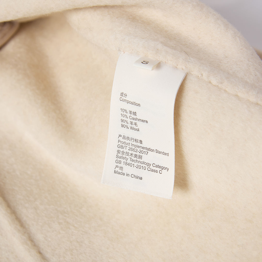 Luxury Wool Blend Hooded Wrap Coat with Belt – Elegant Long Winter Coat SCT606